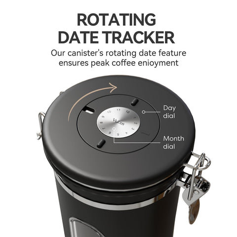 Capacidad de 22 oz para almacenar granos y café