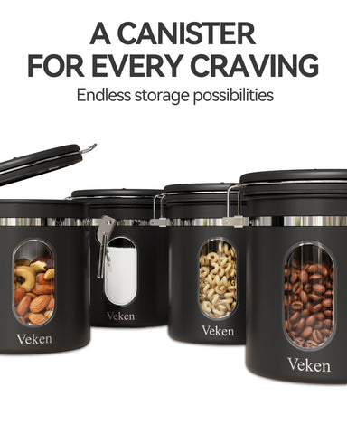 Veken uso versátil para té, harina, azúcar y cereales.