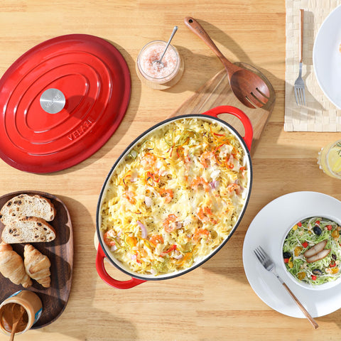 Velaze capacidad 7.5 qt para comidas familiares.