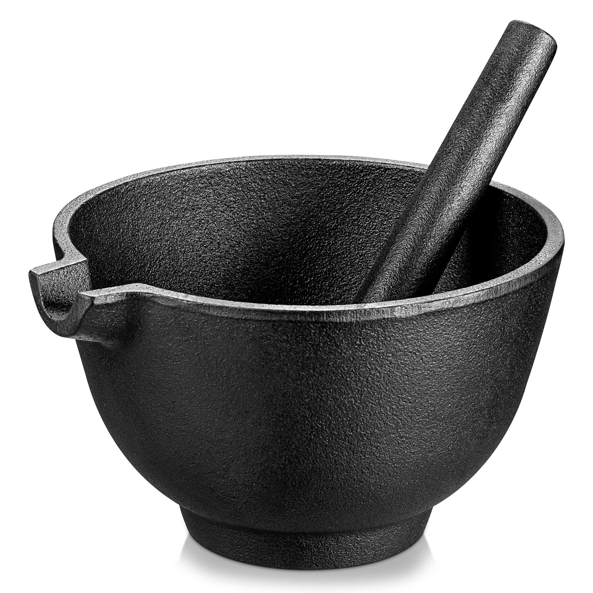 Velaze mortero de hierro fundido, 6-5 pulgadas, ideal para moler hierbas y especias