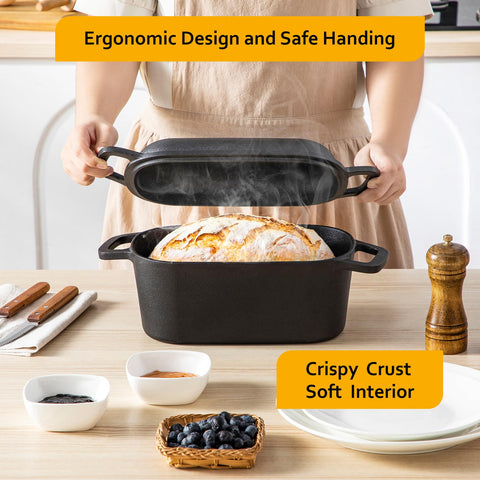 Velaze Olla holandesa 3.6QT apta para horno hasta 500°F.