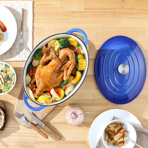 Duradera olla Velaze para uso diario en cocina, con estilo azul.