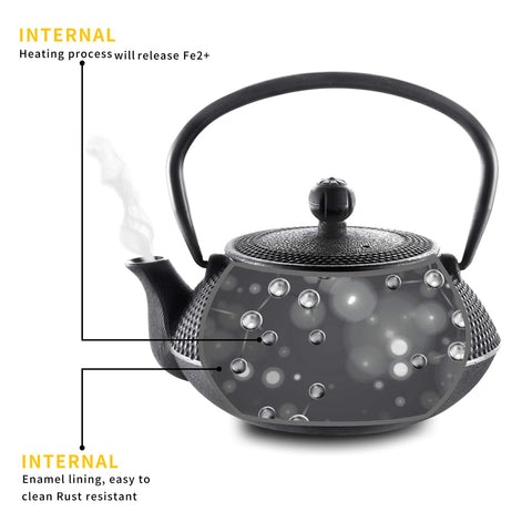Velaze set regalo tetera hierro japonesa para amantes del té.