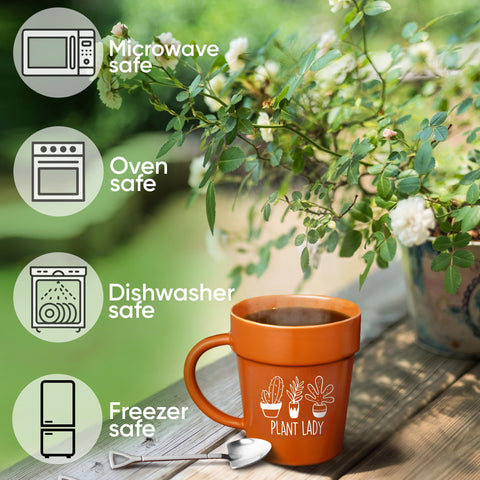 Velenti Taza Maceta, primer plano de café, ideal para comenzar el día.