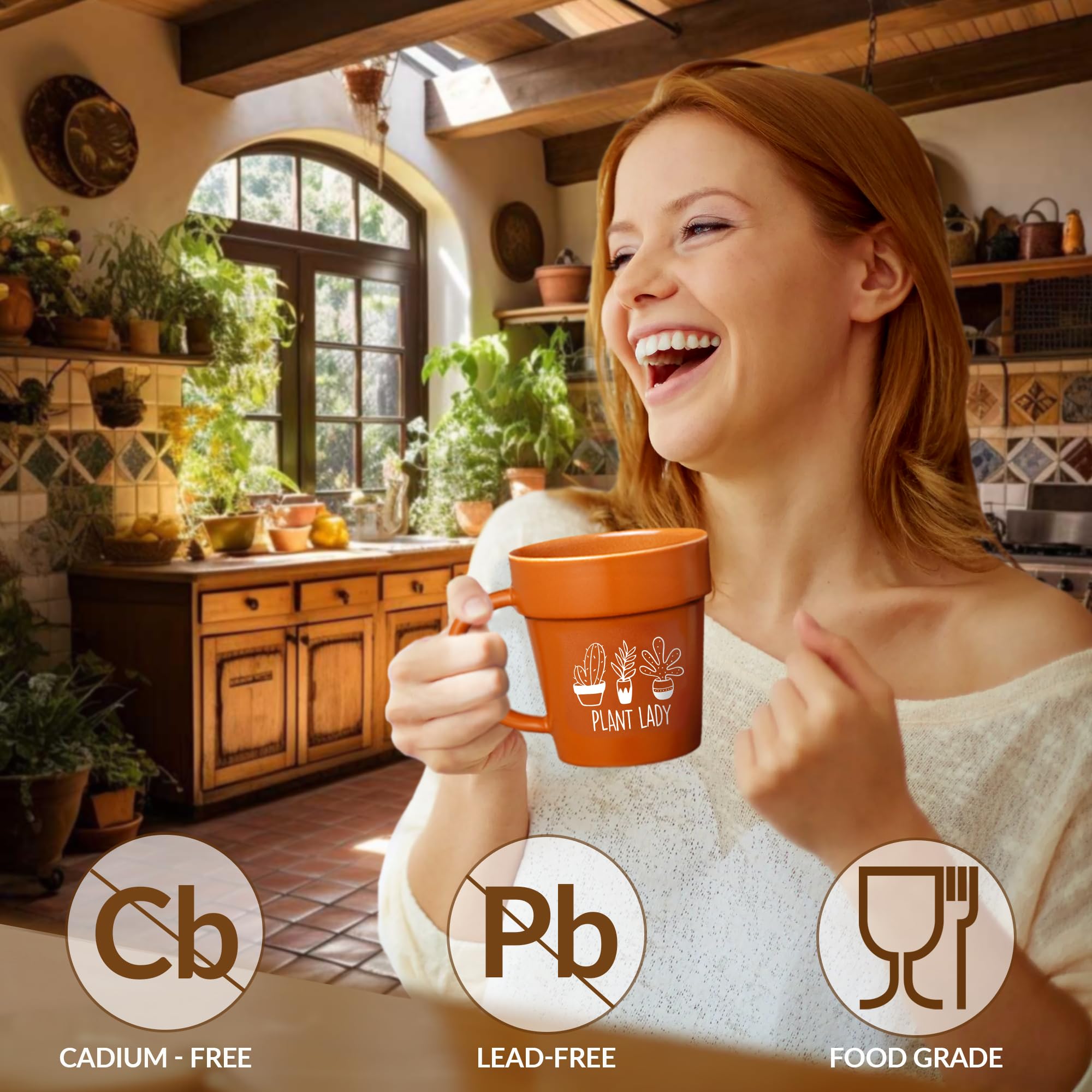 Regalo perfecto para amantes de plantas: Velenti Taza Maceta con estilo.
