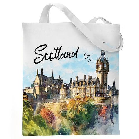 Bolsa VeloKomo Escocia: acuarela de vacas Highland, regalo perfecto.