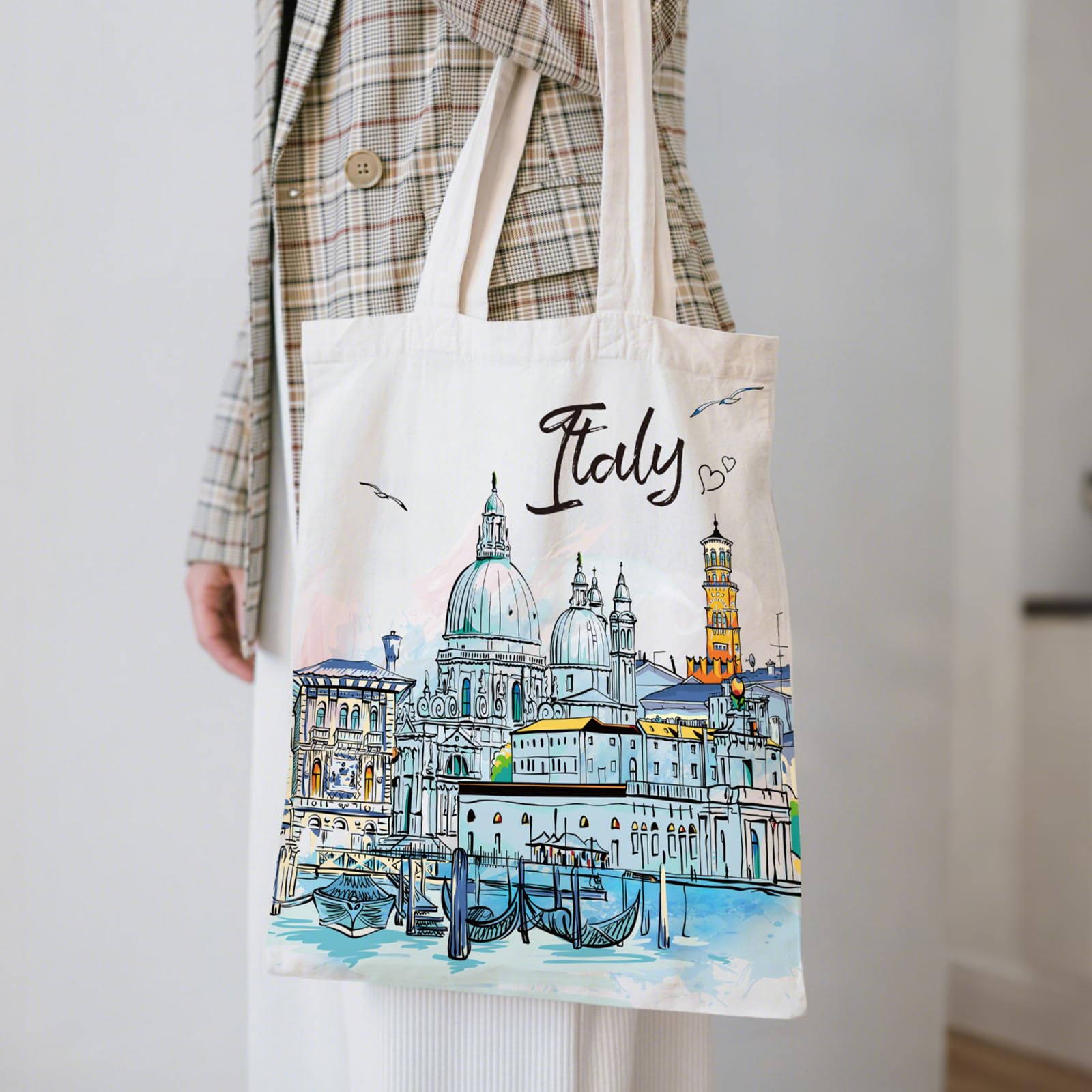 VeloKomo bolso Italia con limones italianos, perfecto para compras diarias.