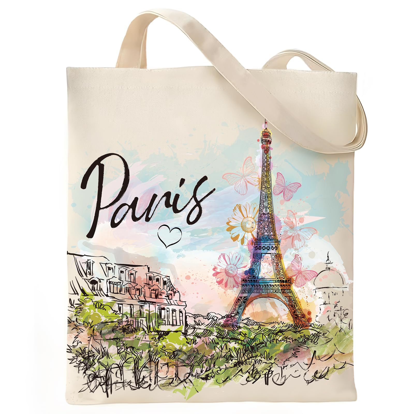 VeloKomo Paris Tote acuarela: ritual de paseo por la ciudad y compras diarias.