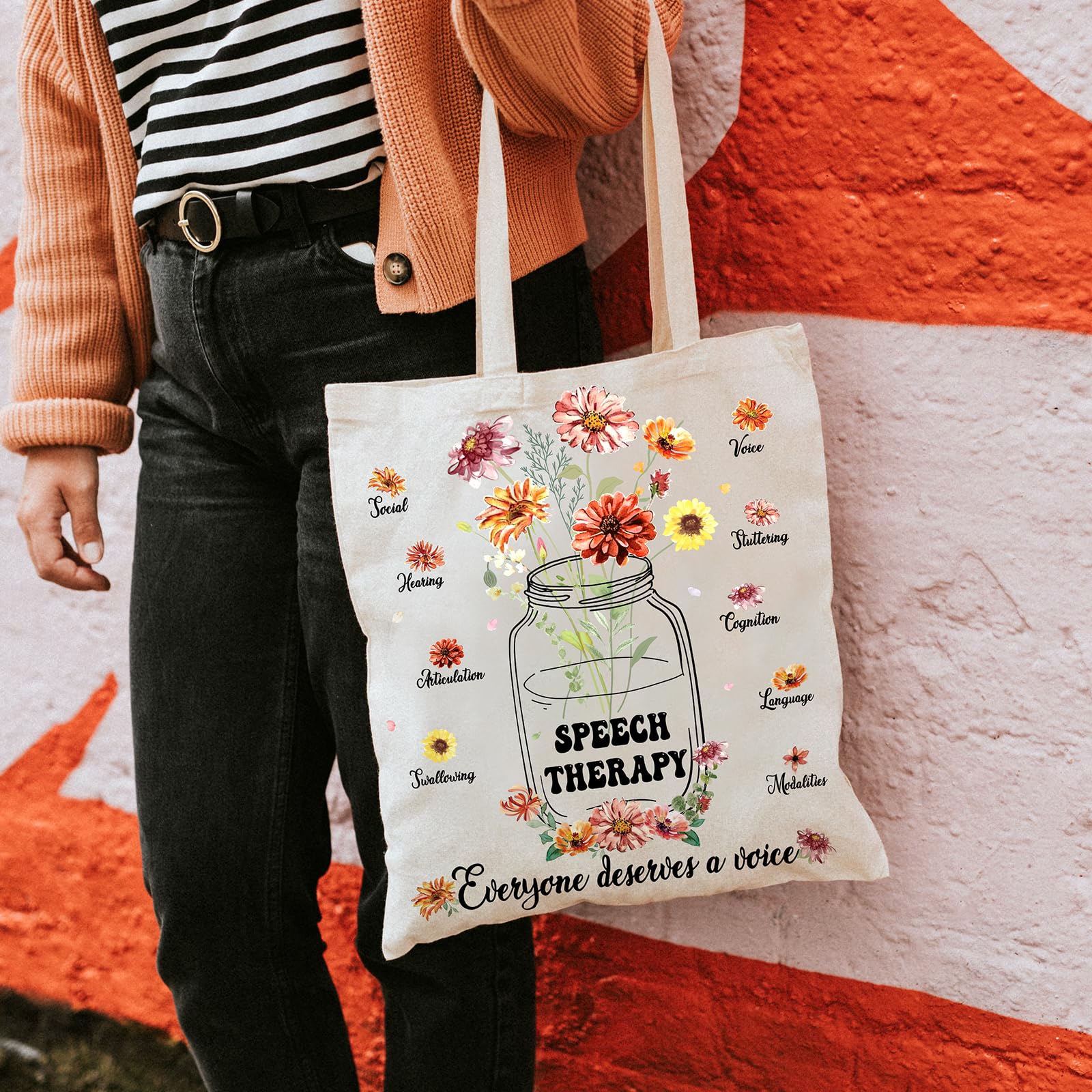 VeloKomo Tote con porcelana azul y blanca, elegante para uso cotidiano