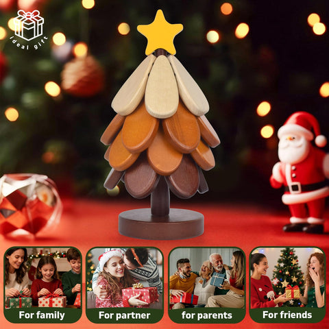 VeltHar posavasos-arbol decorativo navideño para mesa
