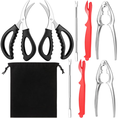 Veluft set completo de herramientas para mariscos, ideal para cangrejos y langostas