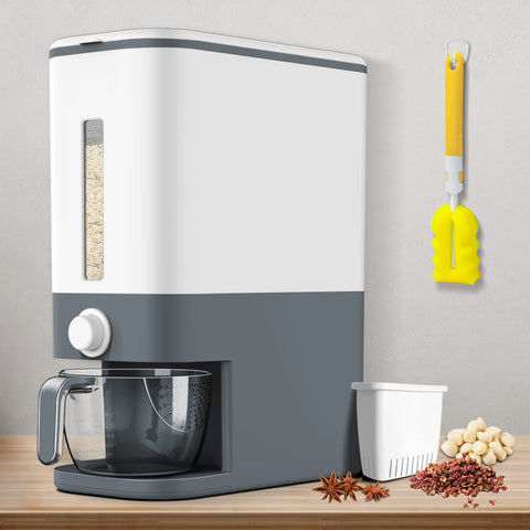 VenDotbi Dispensador de arroz, capacidad 22-25 libras para despensa ordenada.