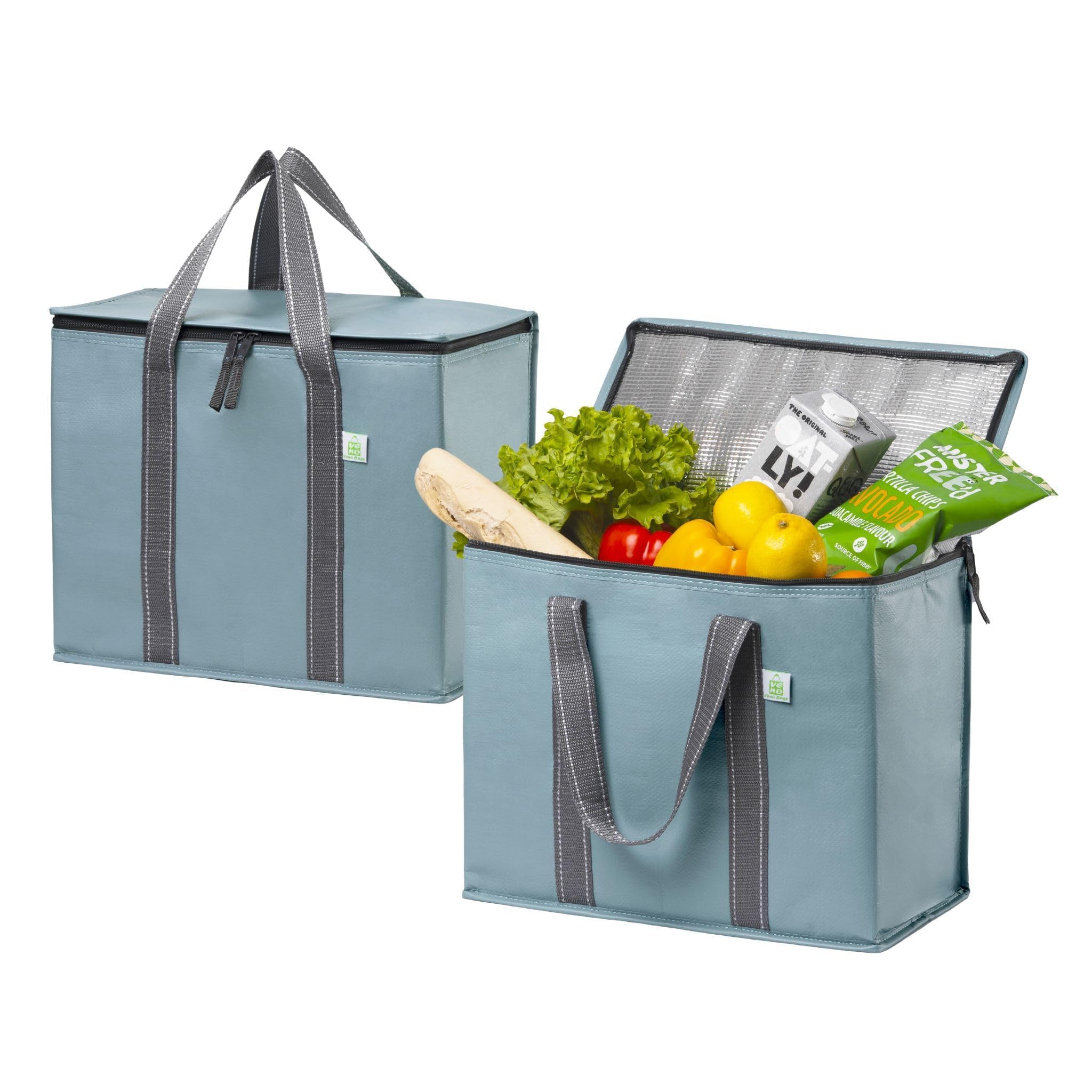 VENO bolsa frigorífico cremallera muestra cierre seguro para entrega de comida