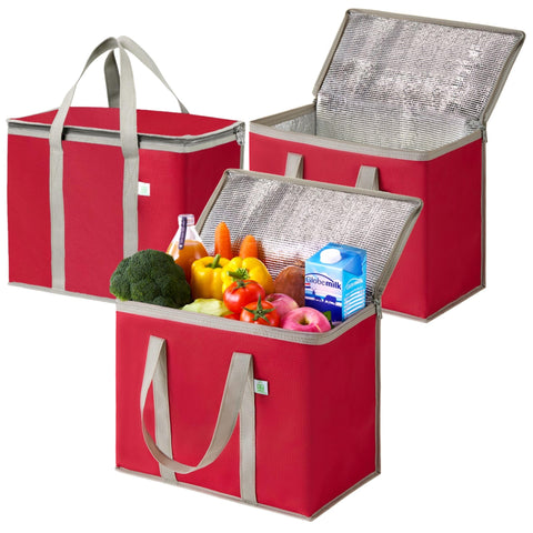 VENO bolsa frio aislada 3-pack para mantener alimentos frescos durante entregas.