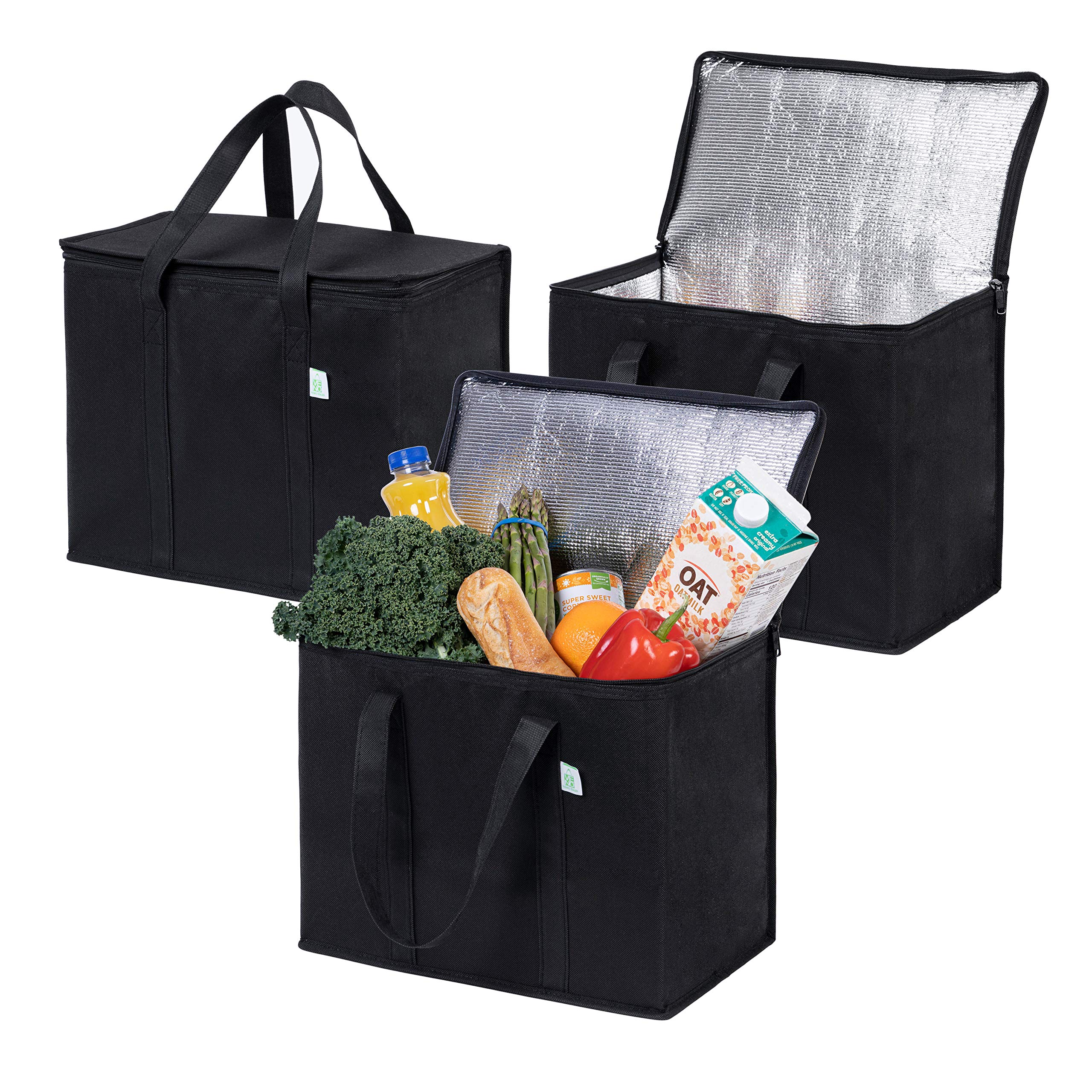 Bolsas VENO aisladas para compras, pack de tres, reducen desechos plásticos.