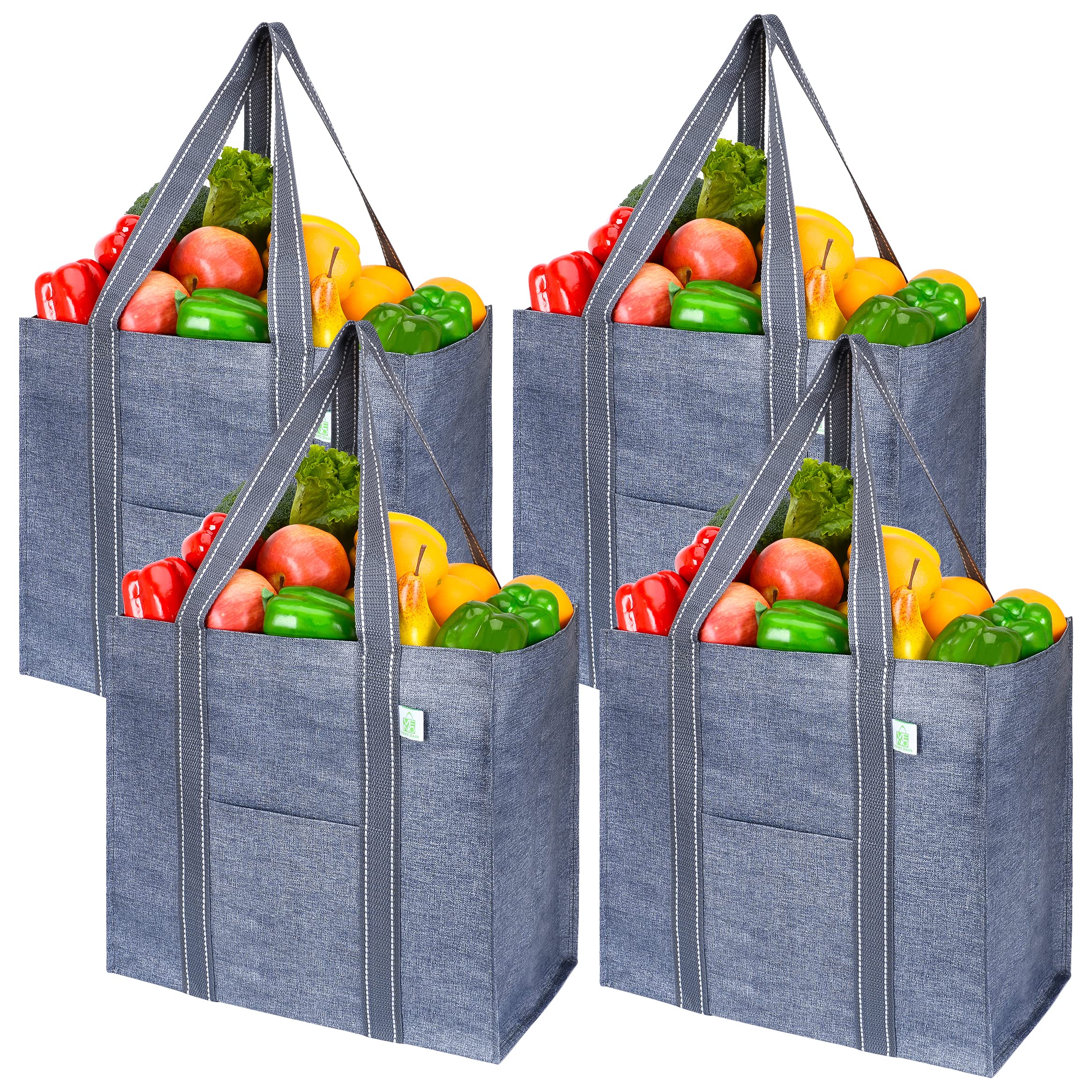 VENO bolsas de compra con gran capacidad para transportar más compras.