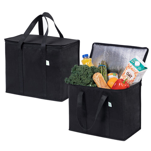 Bolsas enfriadoras VENO con cremallera, ideales para entregas y compras diarias.