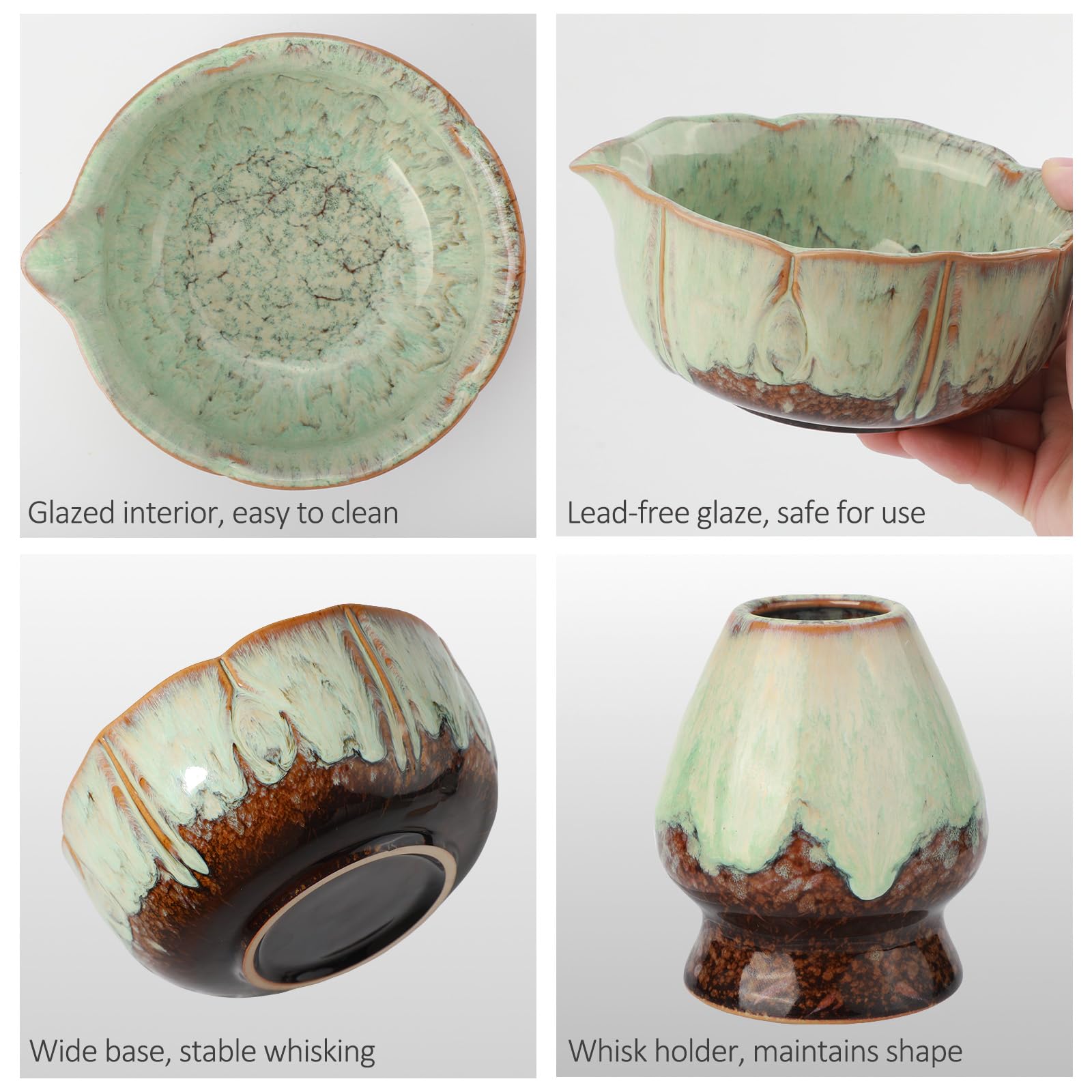 Cuchara medidora VENSEEN para porciones precisas de matcha