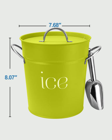 Cubo de hielo Vensovo con asas para transportar con comodidad.