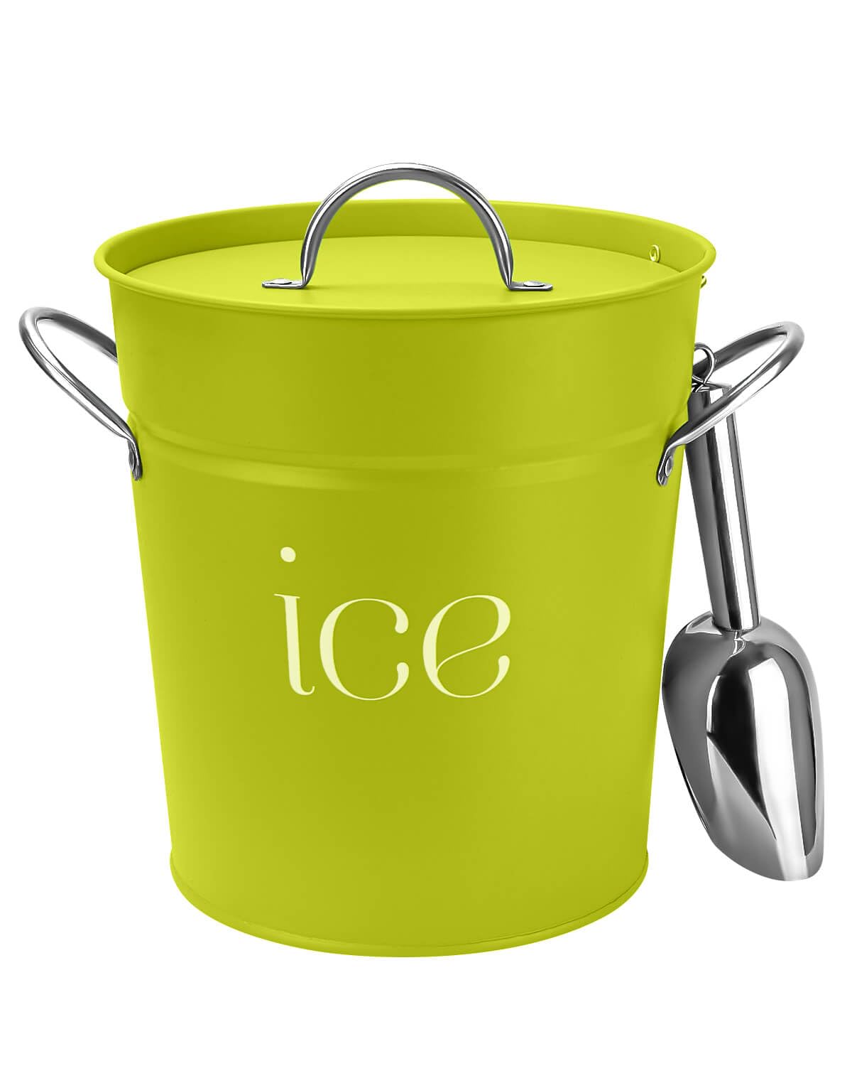 Cubo de hielo Vensovo 3qt con tapa y cuchara para servir fácilmente.