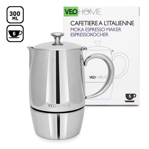 VeoHome diseño durable en acero inox, adecuado para uso diario y larga vida.