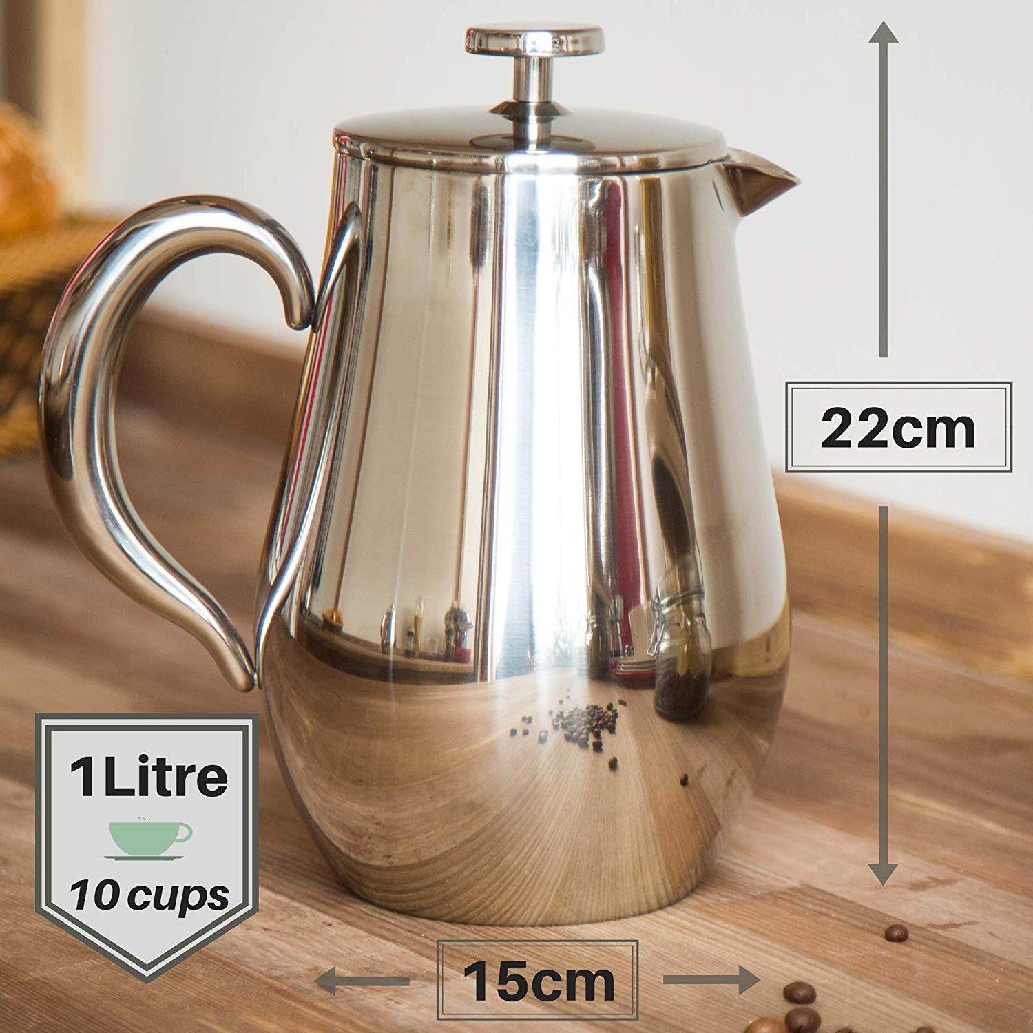 VeoHome filtración versátil para té y café sin residuos de filtros