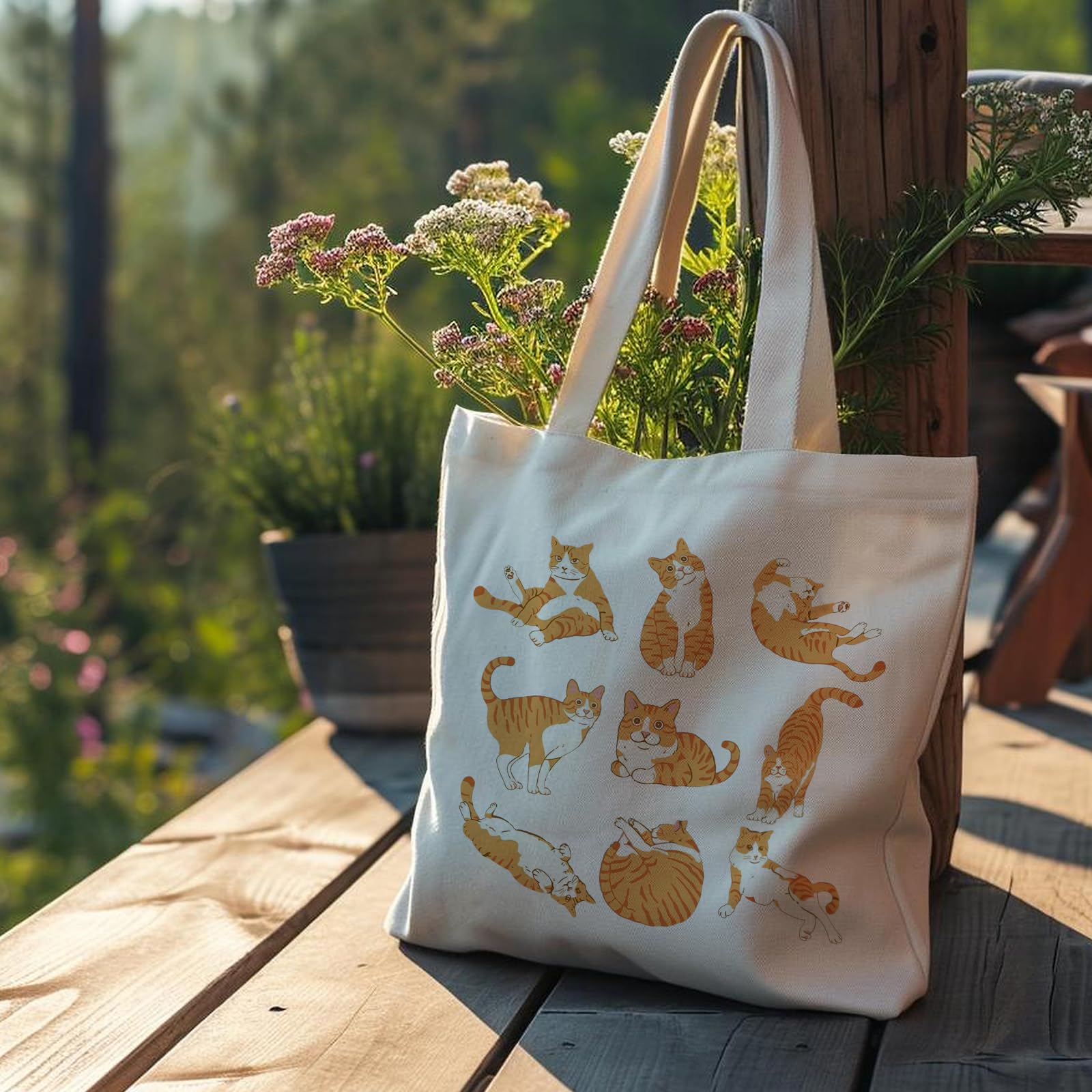Veqzc bolsa tote durabilidad gracias a material mixto algodón/poliéster.