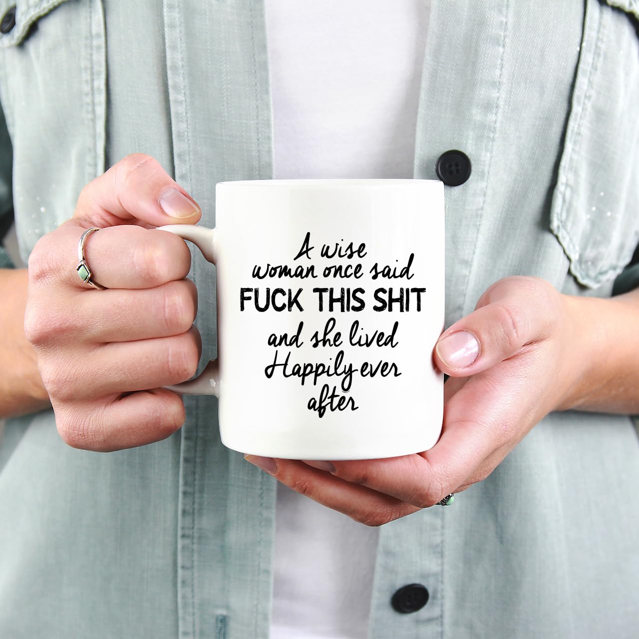 Veracco Taza blanca, regalo ideal para cualquier ocasión.
