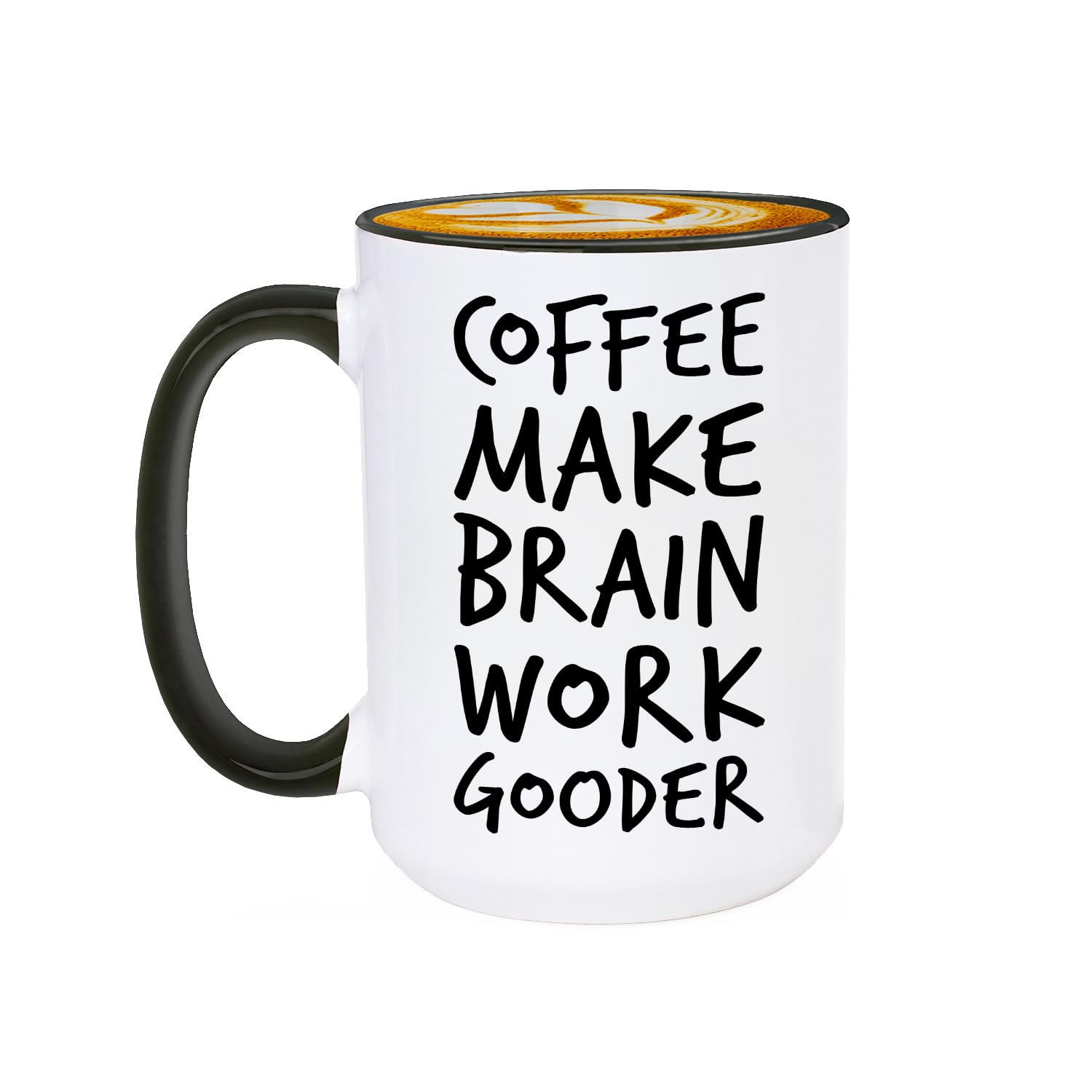 Veracco taza cerámica con asa grande, diseño clásico y agarre cómodo para café diario.
