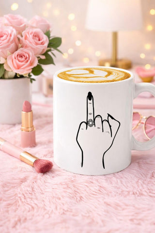 Veracco taza con diseño clásico de cerámica