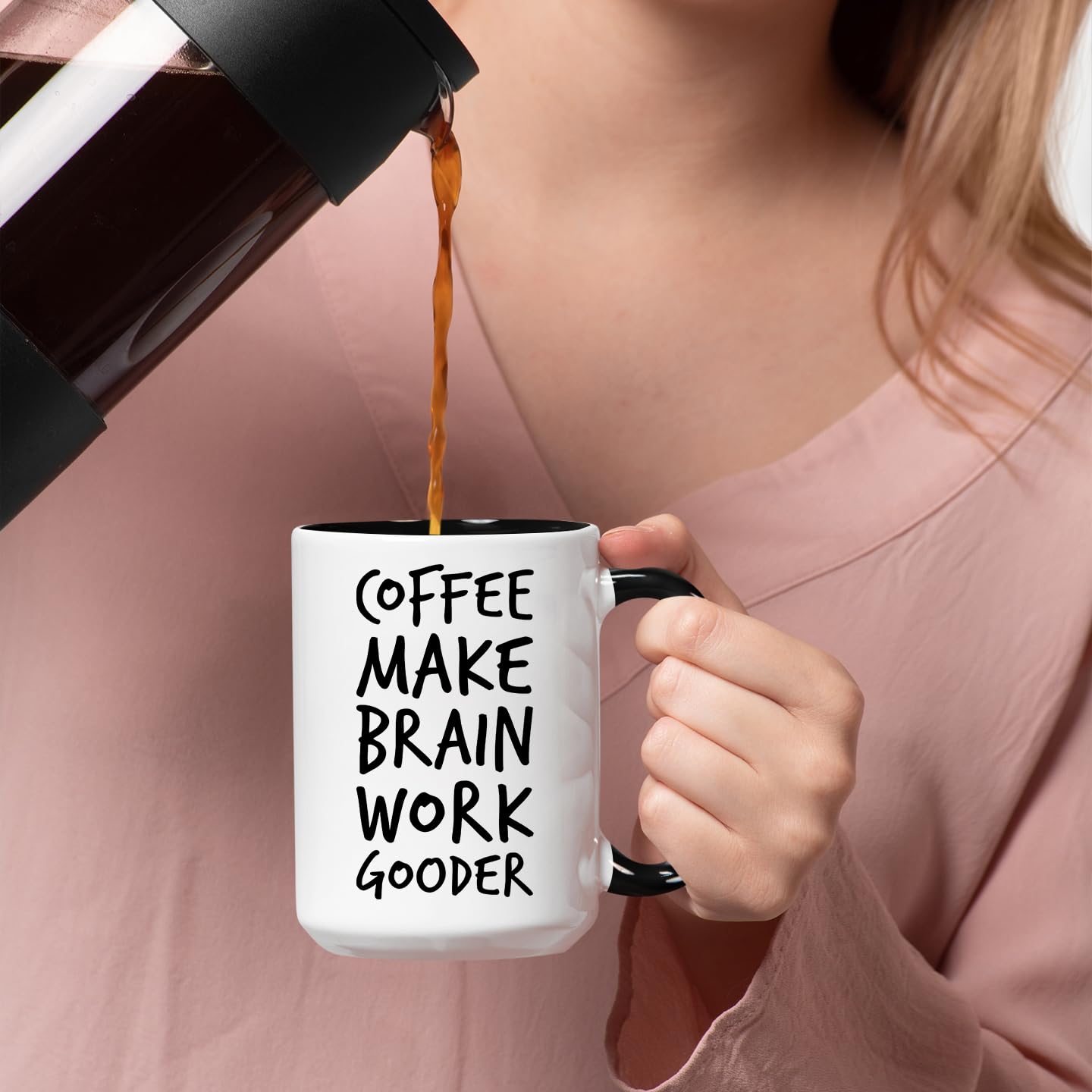 Veracco taza uso versátil para café, té o agua, ideal en la oficina.