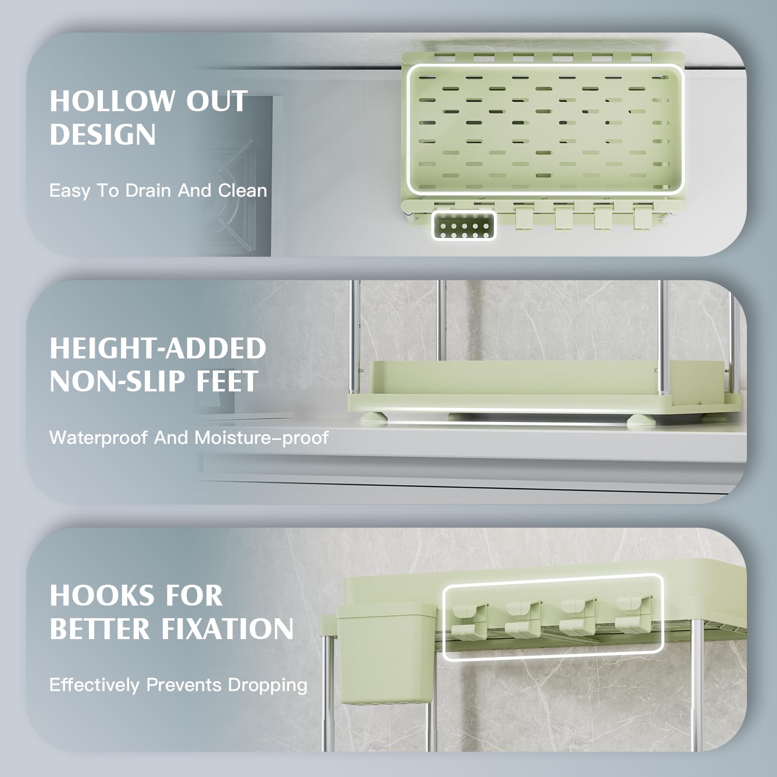 VERIFOST Organizador con ABS y acero inoxidable para durabilidad.