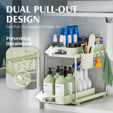 VERIFOST Organizador con deslizamiento dual para acceso cómodo.
