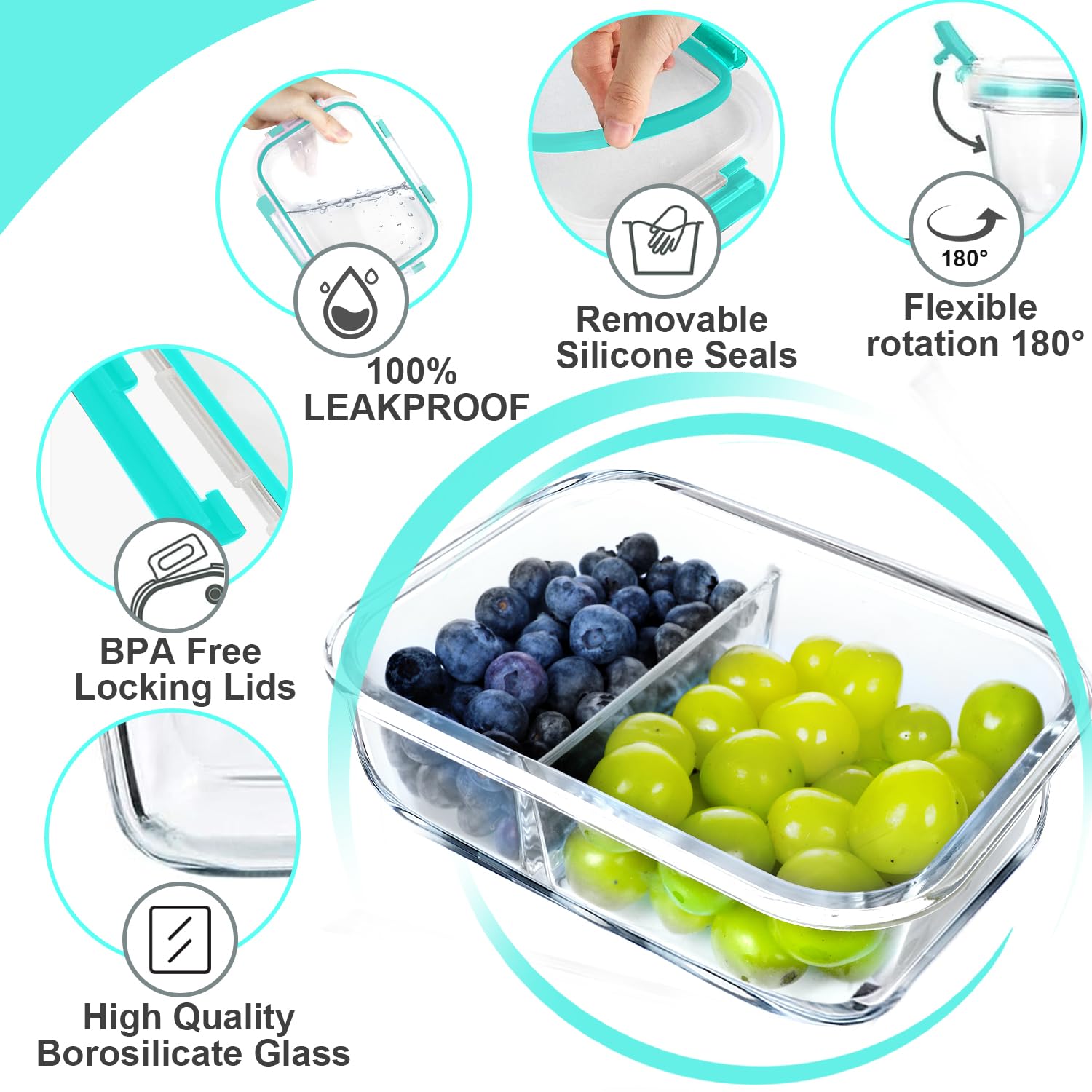 Verones diseño seguro y portable para llevar comidas diarias.