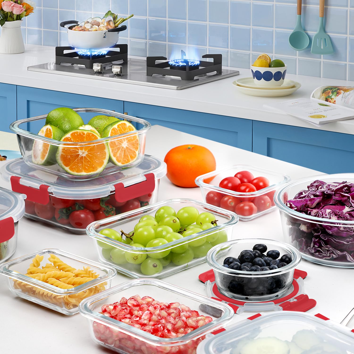 VERONES conjunto resistente para cocina diaria, viajes y campamento