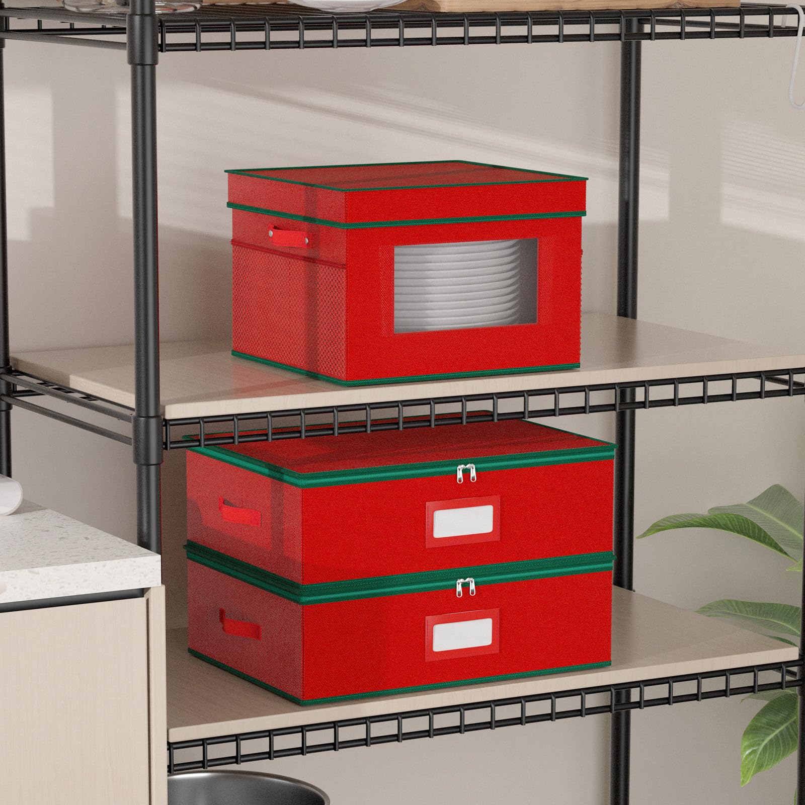 VERONLY diseño festivo en rojo y verde para decoración estacional
