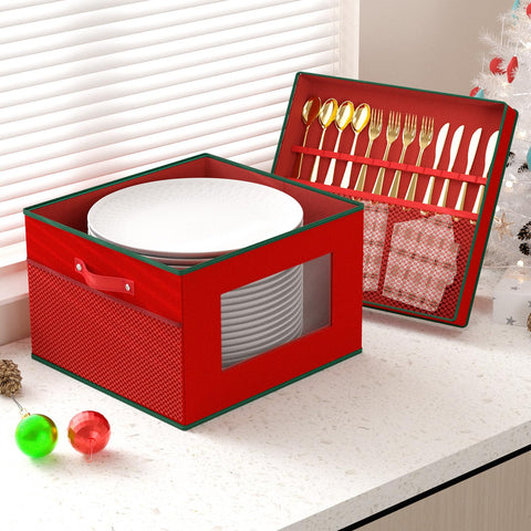 VERONLY diseño rojo y verde navidad añade estilo festivo al almacenamiento.