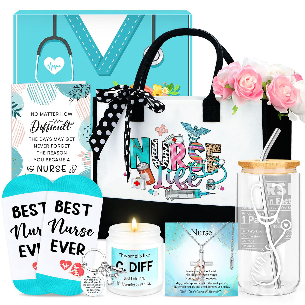 Verouis Nurse: bolso tote de lona para uso diario y organización.