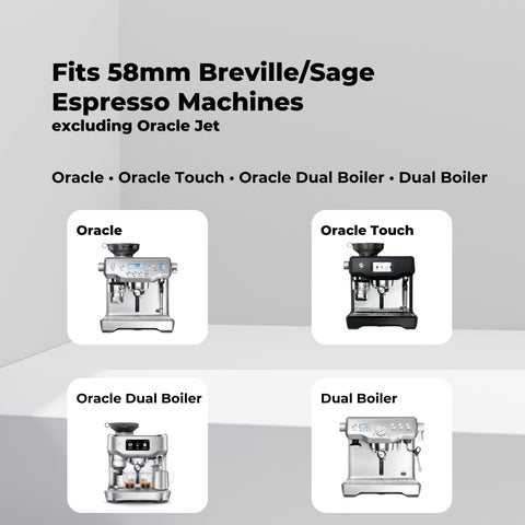 VeryBarista IMS precisión en pantalla de acero inoxidable, distribución más estable.