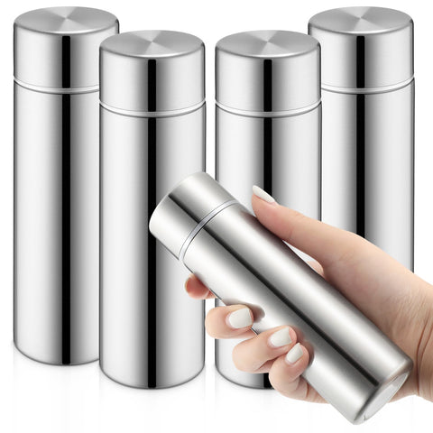 Vesici botella mini compacta plata, perfecta para bolso y mantener bebidas frías o calientes.