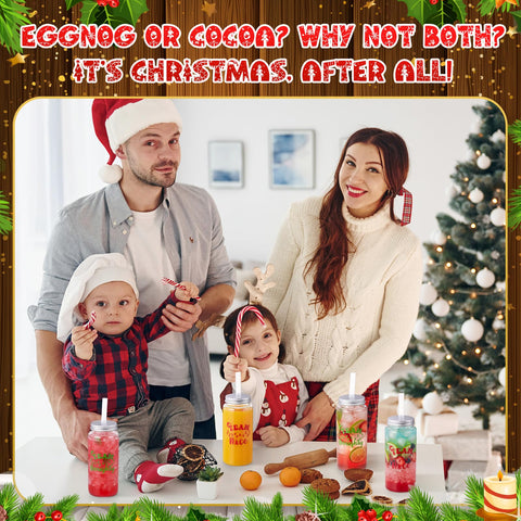 Vesici copas navidad con impresión festiva, aporta estilo a cualquier evento.