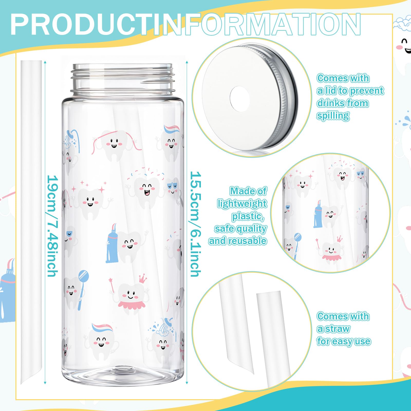 Vesici conjunto de 12 tazas para el equipo dental, 14.2 oz