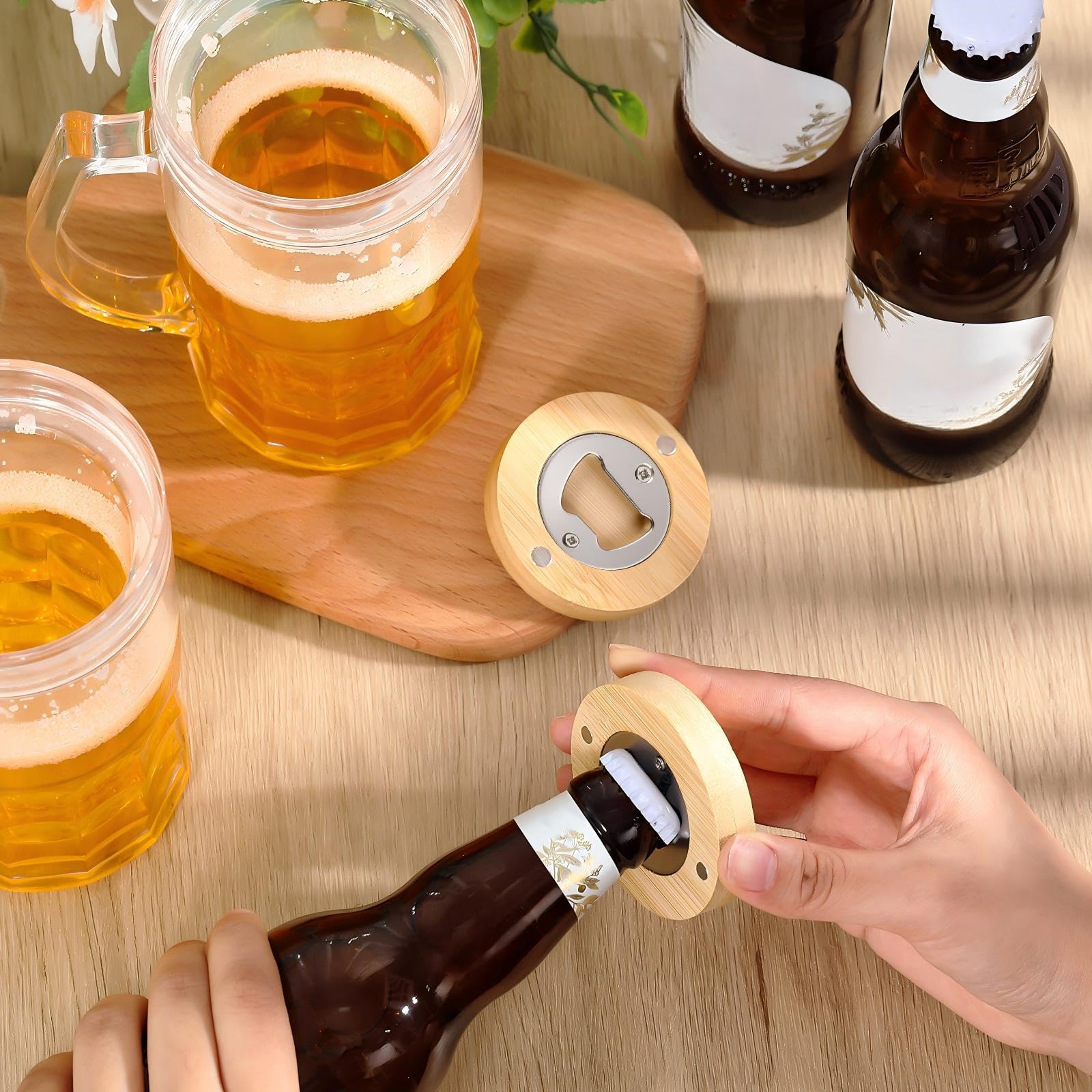 Destapador Vesici para cocina y bar, compacto y fácil de guardar.