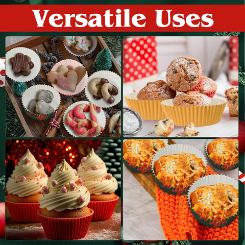 Diseños vivos Vesici para cupcakes y postres festivos.