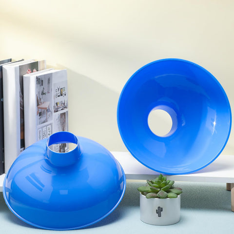 Vesici embudo plástico azul, construcción duradera para uso diario.