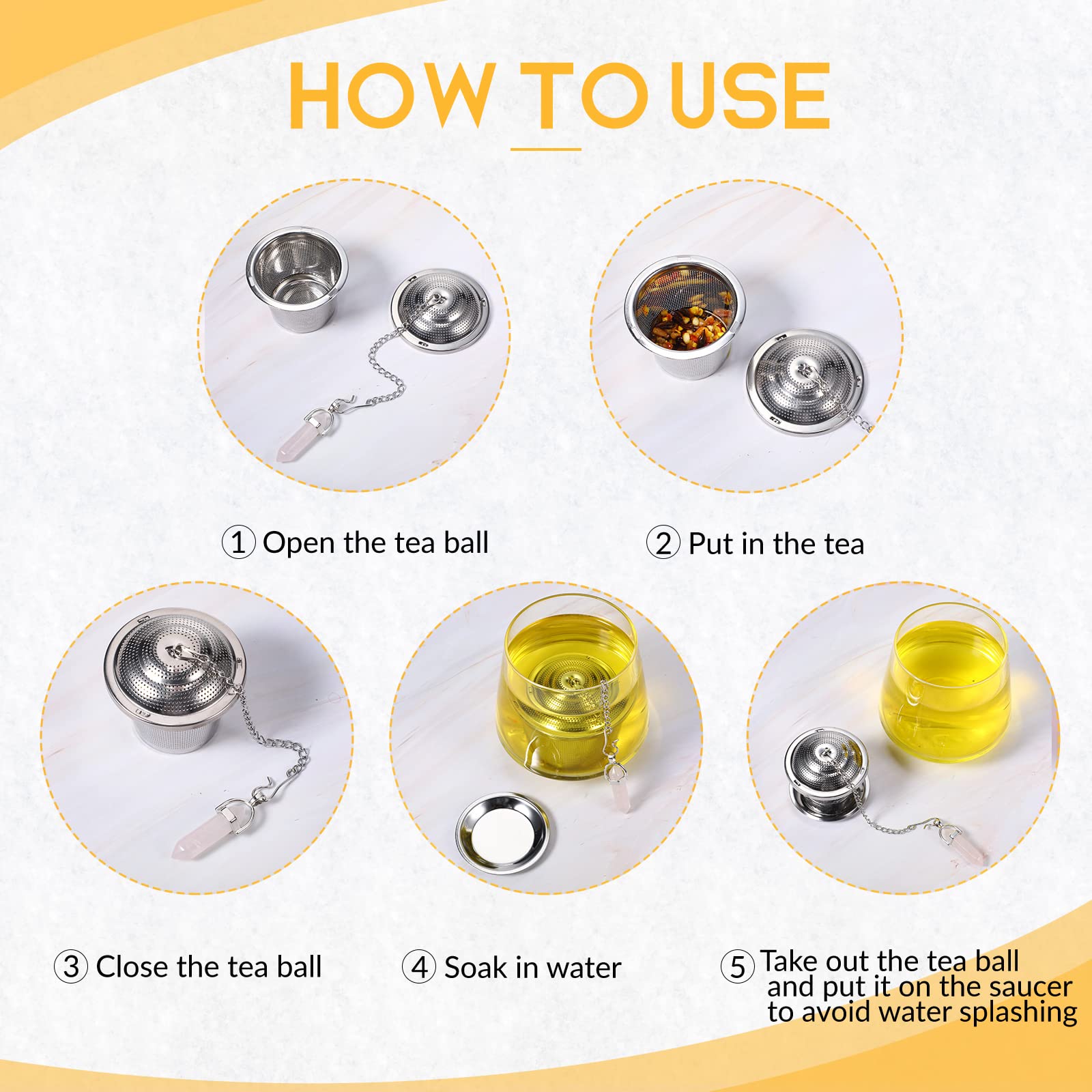 Infusor Vesici con dije estrella para tés florales.