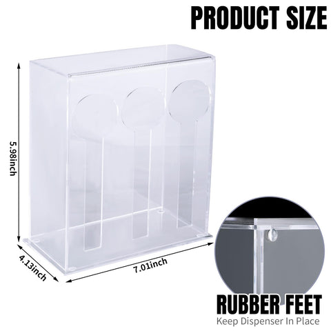 Vesici organizador de cubiertos acrílico transparente para visualización rápida.