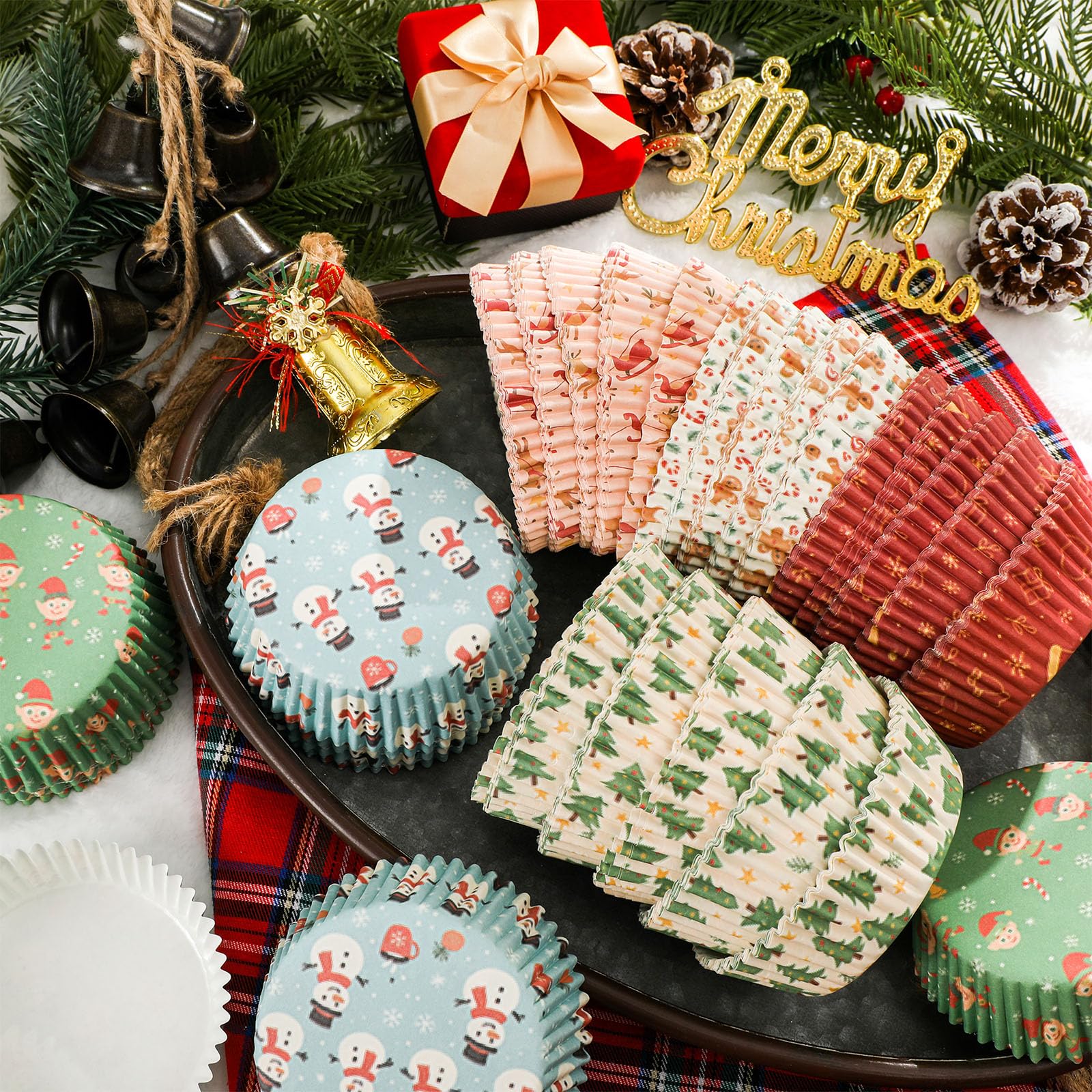 Liner Vesici con reno, perfecto para temáticas festivas y dulces.