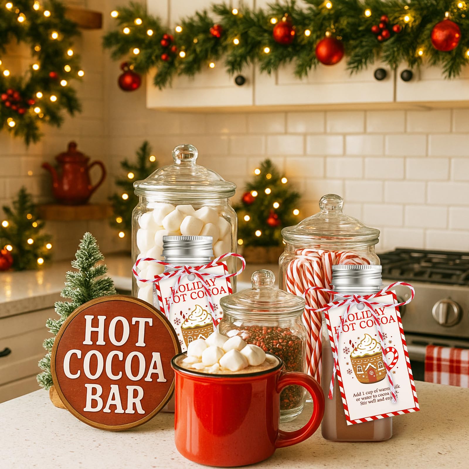 Paquete Vesici con 6 jarras para regalos y decoración navideña