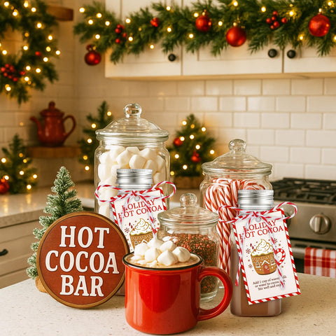 Paquete Vesici con 6 jarras para regalos y decoración navideña